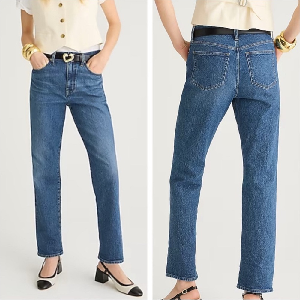 J. Crew Blue Full Length Straight Leg Jeans